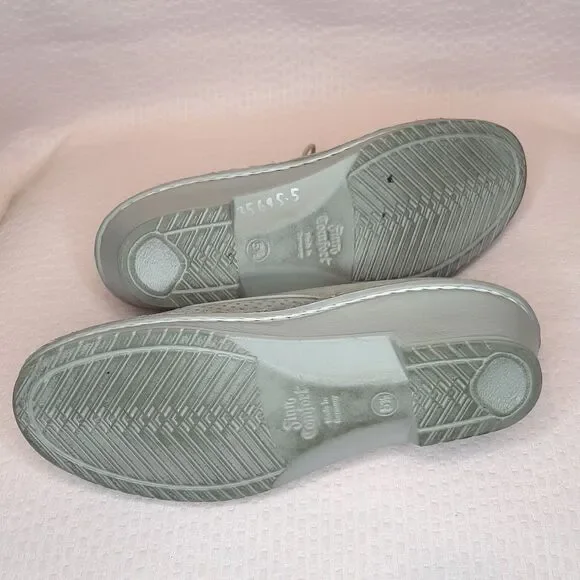Finn Comfort Shoes Gray Women Size US 8 / UK 5 1/2 Oxford Perforated Germany - Picture 6 of 7